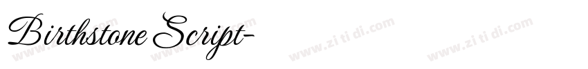 Birthstone Script字体转换
